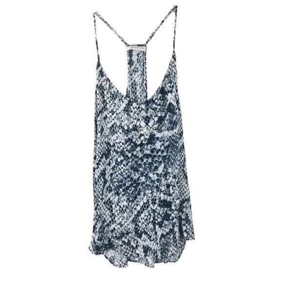 LAVENDER BROWN Snake Print Racerback Camisole Size Large - Picture 1 of 6